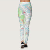 Pastellfarben - Wirbler Hintergrund Leggings (Rückseite)