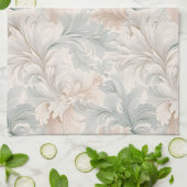 Pastellfarben zarte Blumenmotive Geschirrtuch (Gefaltet)