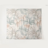 Pastellfarben zarte Blumenmotive Wandteppich (Vorderseite (Horizontal))