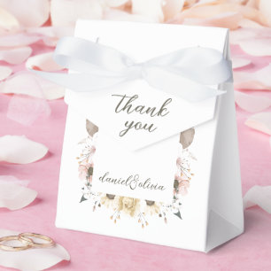 Pastellfarbenblumenhochzeit Geschenkschachtel