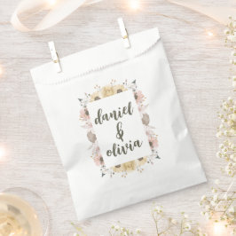 Pastellfarbenblumenhochzeit Geschenktütchen