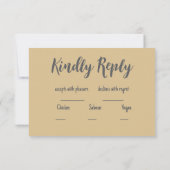 Pastellfarbenblumenhochzeit RSVP Karte (Rückseite)