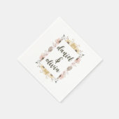 Pastellfarbenblumenhochzeit Serviette (Ecke)