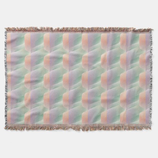 Pastellfarbene abstrakte Gradienten-Weichfarben-Äs Decke (Vorderseite)