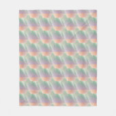 Pastellfarbene abstrakte Gradienten-Weichfarben-Äs Fleecedecke (Vorderseite)