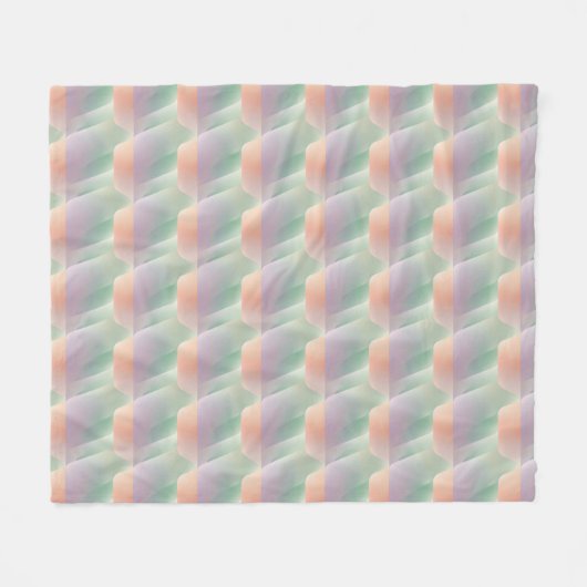 Pastellfarbene abstrakte Gradienten-Weichfarben-Äs Fleecedecke (Vorderseite (Horizontal))