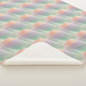 Pastellfarbene abstrakte Gradienten-Weichfarben-Äs Sherpadecke (3/4)