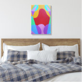 Pastellfarbene abstrakte Leinwanddrucke Leinwanddruck (Insitu (Schlafzimmer))