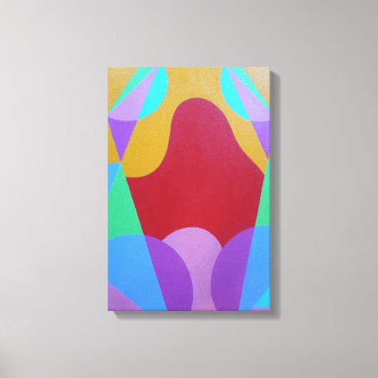 Pastellfarbene abstrakte Leinwanddrucke Leinwanddruck (Vorderseite)
