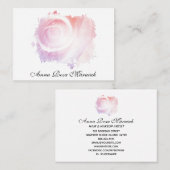 *~* Pastellfarbene Abstrakte Rosa ROSE Visitenkart Visitenkarte (Vorne/Hinten)