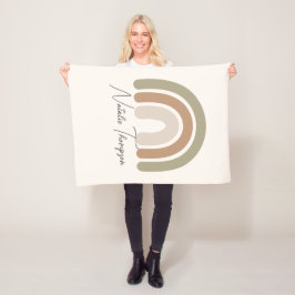 Pastellfarbene Aquarellfarbe Rosa Fleecedecke