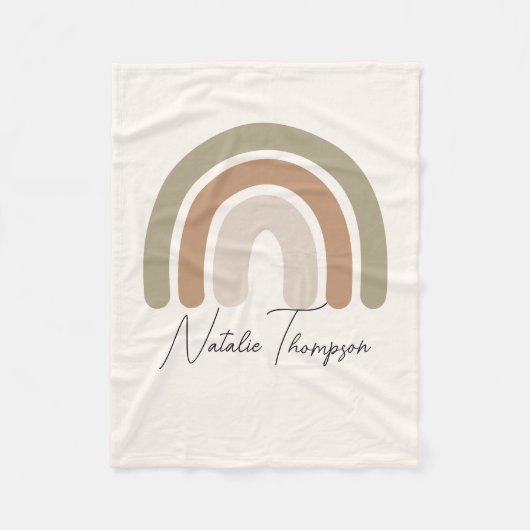 Pastellfarbene Aquarellfarbe Rosa Fleecedecke (Vorderseite)