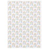 pastellfarbene Aquarellkinder Tischdecke (Vorderseite)