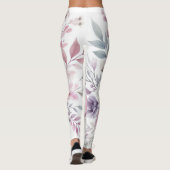 pastellfarbene Aquarellkunst Leggings (Rückseite)
