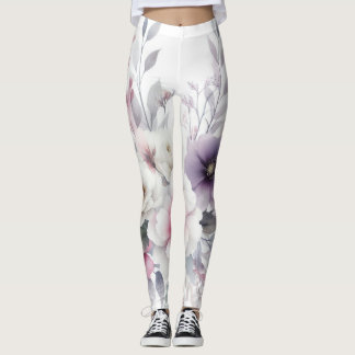 pastellfarbene Aquarellkunst Leggings