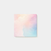 Pastellfarbene Aquarelltöne Post-it Klebezettel (Vorderseite)