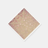 Pastellfarbene Blätter Serviette (Ecke)