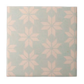 Pastellfarbene Blume Fliese (Vorderseite)