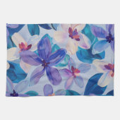 Pastellfarbene Blume Geschirrtuch (Horizontal)