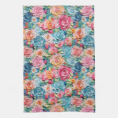 Pastellfarbene Blume Geschirrtuch (Vertikal)