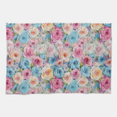 Pastellfarbene Blume Geschirrtuch (Horizontal)