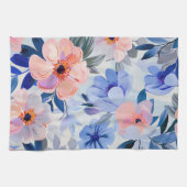 Pastellfarbene Blume Geschirrtuch (Horizontal)