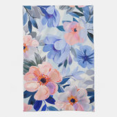 Pastellfarbene Blume Geschirrtuch (Vertikal)