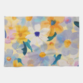 Pastellfarbene Blume Geschirrtuch (Horizontal)