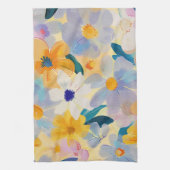 Pastellfarbene Blume Geschirrtuch (Vertikal)