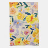 Pastellfarbene Blume Geschirrtuch (Vertikal)