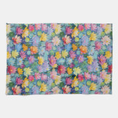 Pastellfarbene Blume Geschirrtuch (Horizontal)