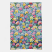 Pastellfarbene Blume Geschirrtuch (Vertikal)