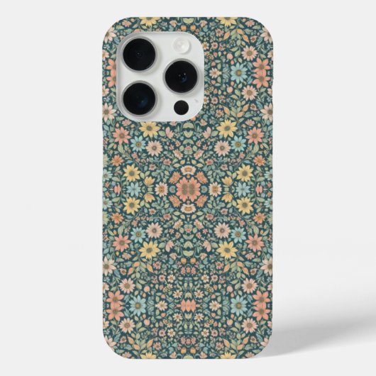 Pastellfarbene Blume mit dunklem Hintergrund Case-Mate iPhone Hülle (Rückseite)
