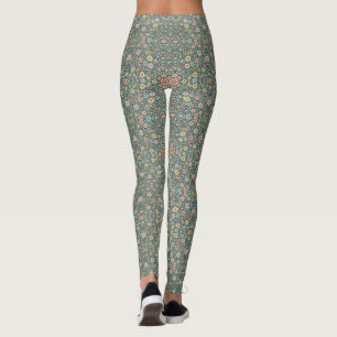 Pastellfarbene Blume mit dunklem Hintergrund Leggings