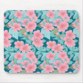 pastellfarbene Blume Mousepad (Vorne)