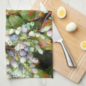 Pastellfarbene Blumen-Küchenhandtuch Geschirrtuch (Viertel Falte)