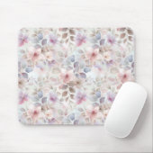 pastellfarbene Blumenmauspad für Computertische Mousepad (Mit Mouse)