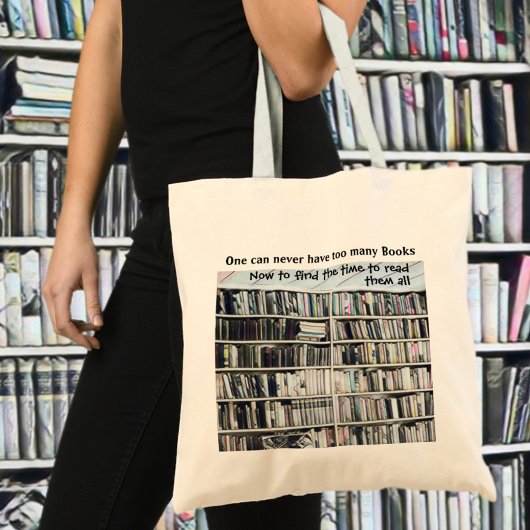 Pastellfarbene Bücherregal-Bücher Tragetasche