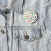 Pastellfarbene Ditsy-Blumen Shabby Chic Coquette Button (Beispiel)