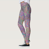 pastellfarbene Dreiecke Leggings (Links)