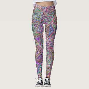 pastellfarbene Dreiecke Leggings