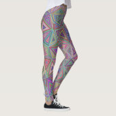 pastellfarbene Dreiecke Leggings (Rechts)