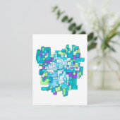 Pastellfarbene Endlose Quadratische Gelassenheit Dankeskarte (Stehend Vorderseite)