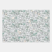 pastellfarbene feministische Brustfolie Geschenkpapier Set (Vorderseite 3)