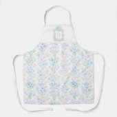 Pastellfarbene Florale Personalisierte Monogramm Schürze (Vorderseite)