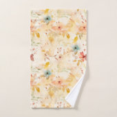 Pastellfarbene freie florale Geisteshaltung Badhandtuch Set (Handtuch)