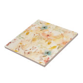 Pastellfarbene freie florale Geisteshaltung Fliese (Seite)