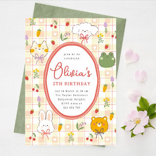 Pastellfarbene Geburtstagseinladung Mädchen, Whims Einladung