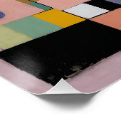 Pastellfarbene geometrische Metropole Poster (Ecke)