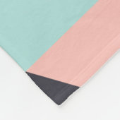 Pastellfarbene geometrische Muster Fleecedecke (Ecke)